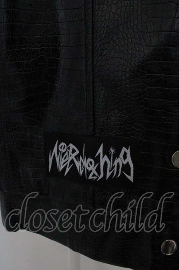 画像2: NieR Clothing / フェイクレザージャケット O-23-07-24-127-1-JA-PU-P-OW-ZT-CL001 (2)
