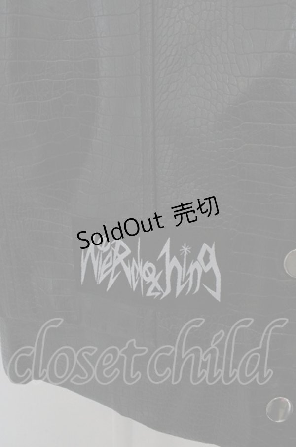 画像2: NieR Clothing / フェイクレザージャケット O-23-07-24-127-1-JA-PU-P-OW-ZT-CL001 (2)