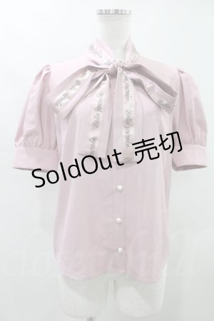 画像: Ank Rouge  / ロゴリボンブラウス H-23-07-27-1044-1-BL-CA-L-NS-ZT330