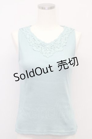 画像: axes femme  / モチーフレースタンク Y-23-07-27-4028-1-TO-AX-L-SZ-ZT229