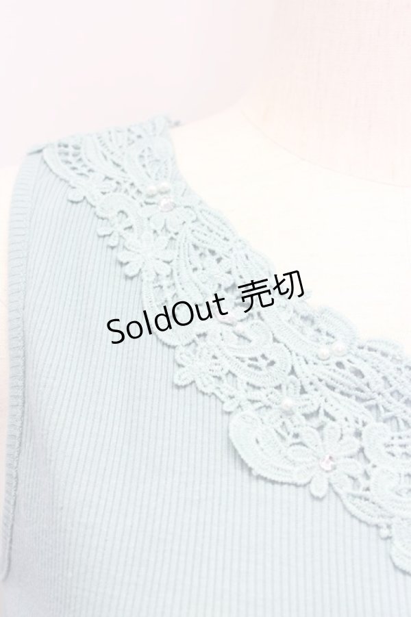画像3: axes femme  / モチーフレースタンク Y-23-07-27-4028-1-TO-AX-L-SZ-ZT229 (3)