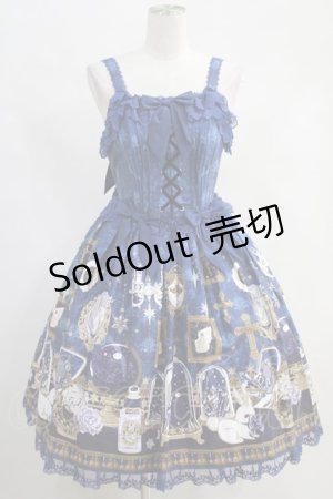 画像: Angelic Pretty  / メルカトル骨董品店ビスチェ風ジャンパースカート H-23-07-28-1010h-1-OP-AP-L-NS-ZH-R