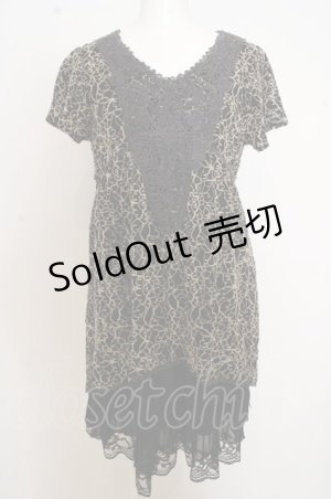 画像: axes femme / レースレイヤードワンピース O-23-07-29-064-1-OP-AX-L-OW-ZT239