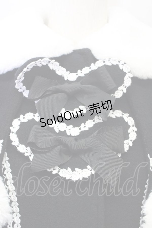 画像4: BABY,THE STARS SHINE BRIGHT  / ハートミルキーコート(黒) I-23-07-31-4003i-1-CO-BA-L-HD-ZI-R (4)