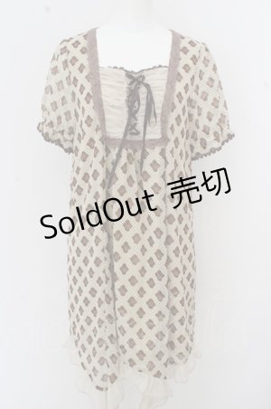画像: axes femme / ローズドットシフォンワンピース O-23-07-31-1086-1-OP-AX-L-IG-ZT151