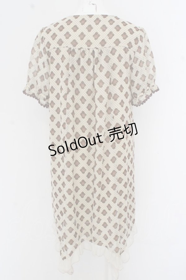 画像2: axes femme / ローズドットシフォンワンピース O-23-07-31-1086-1-OP-AX-L-IG-ZT151 (2)