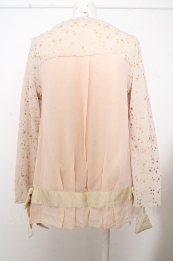 画像2: axes femme / スターptシフォンレイヤードニット O-23-08-05-067-1-TO-AX-L-IG-ZT382 (2)