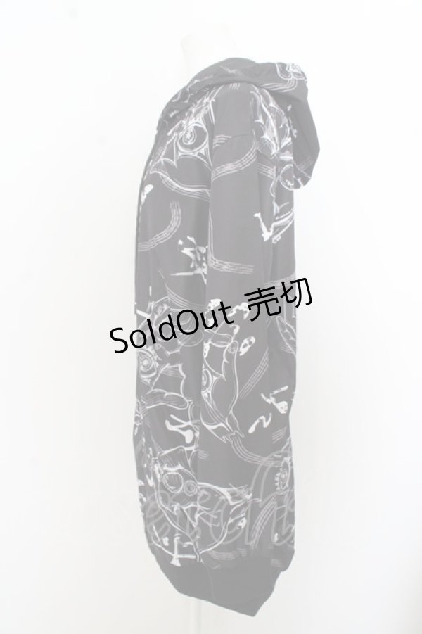 画像2: NieR CLOTHING / 全面プリントウインドブレーカー パーカー O-23-08-06-073-1-TO-PU-P-YM-ZT003 (2)