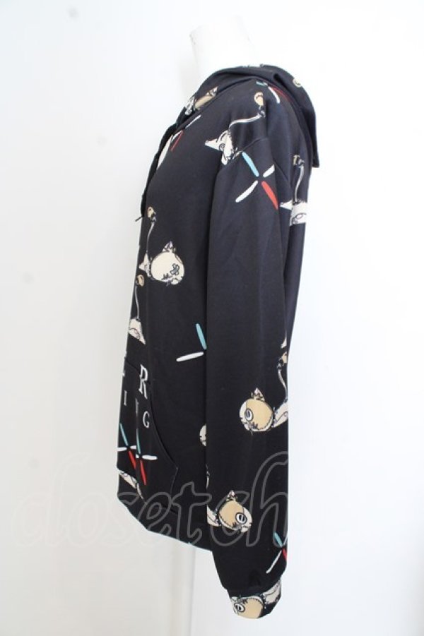 画像2: NieR Clothing / ミケ総柄プルオーバージャケット O-23-08-06-082o-1-TO-PU-P-YM-ZT253 (2)