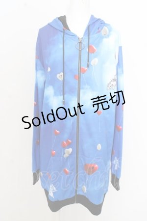 画像: NieR Clothing / バルーンスカイロングフーディー パーカー O-23-08-06-102o-1-TO-PU-P-YM-ZT253
