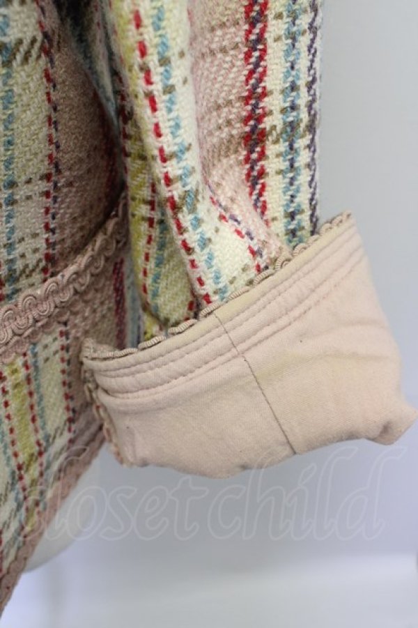 画像12: PINK HOUSE  / ハートローズ刺繍チェックジャケット I-23-08-11-4010-1-JA-LO-L-HD-ZT189 (12)