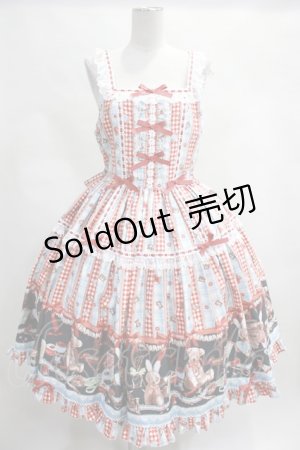 画像: metamorphose  / 【プラスサイズ】Happy Sewing Timeフリルジャンパースカート H-23-08-19-029h-1-OP-ME-L-NS-ZH-R