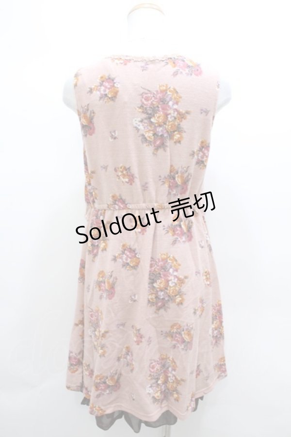 画像2: axes femme / ニットブーケワンピース Y-23-08-20-088-1-OP-AX-L-SZ-ZT225 (2)