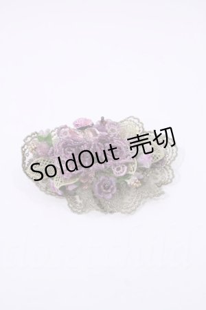 画像: Michal Negrin  / 紫フラワー&レースバレッタ I-23-08-29-075i-1-AC-LO-L-HD-ZI