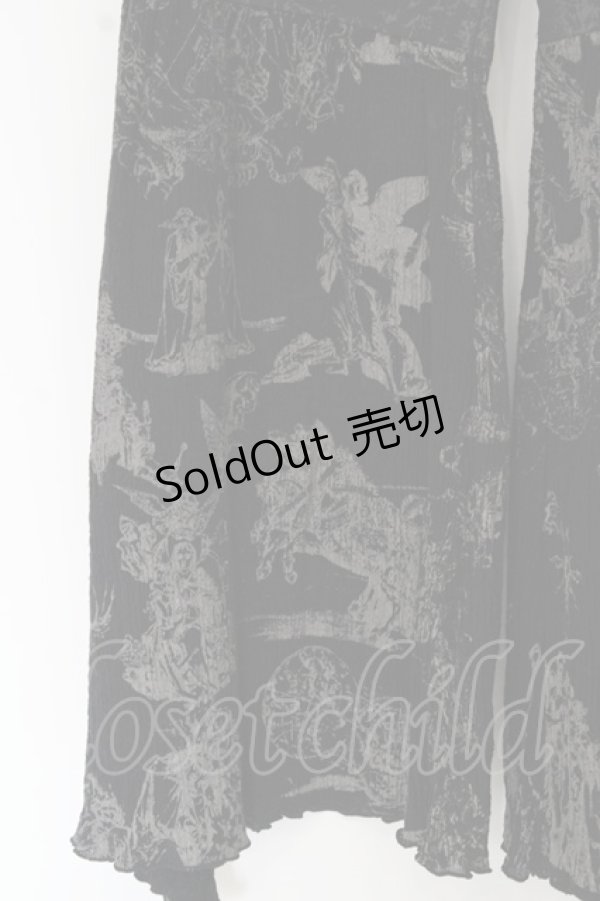 画像5: NAOTO SEVEN / ジャガードレイヤースカート宗教柄楊柳ダブルウエストパンツ O-23-08-30-1042o-1-PA-HN-G-YM-OS (5)