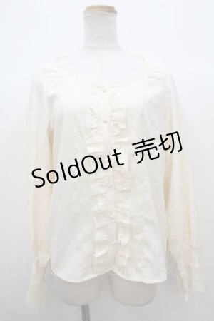 画像: 【SALE】axes femme  / 20th/フリルブラウス Y-23-09-01-001y-1-BL-AX-L-SZ-ZT134