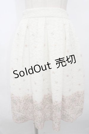 画像: 【SALE】axes femme  / お花パネル柄レーススカート Y-23-09-02-056-1-SK-AX-L-SZ-ZT351
