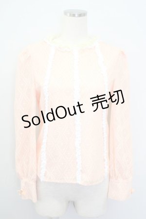 画像: 【SALE】Swankiss  / 縦フリル&レース長袖トップス I-23-09-03-4009-1-TO-LO-L-HD-ZT074