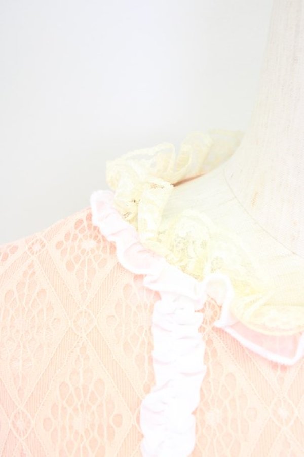 画像3: Swankiss  / 縦フリル&レース長袖トップス I-23-09-03-4009-1-TO-LO-L-HD-ZT074 (3)