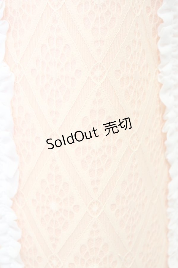 画像8: 【SALE】Swankiss  / 縦フリル&レース長袖トップス I-23-09-03-4009-1-TO-LO-L-HD-ZT074 (8)