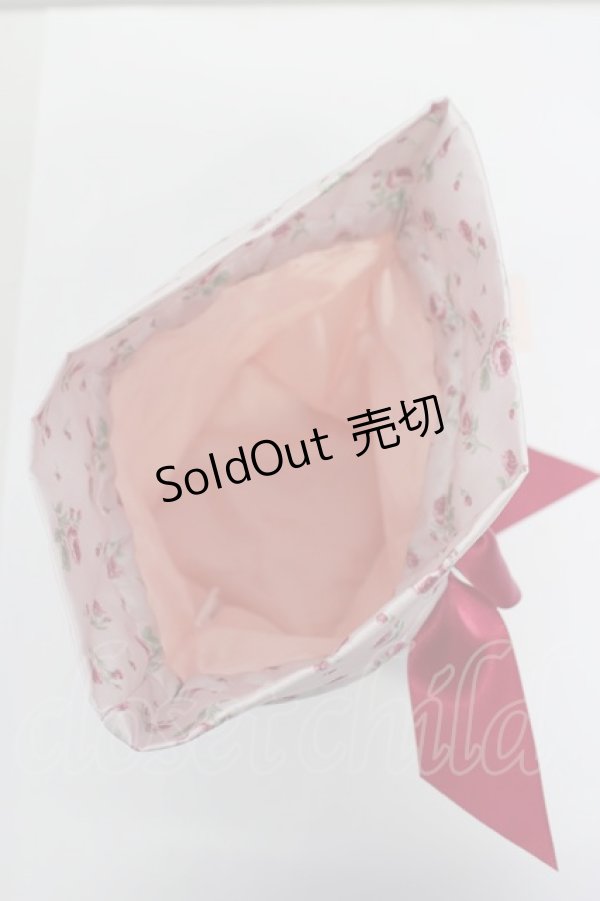 画像3: 【SALE】Maison de FLEUR  / ピンクマニアローズビッグリボンポーチ I-23-09-03-4058-1-ZA-LO-L-HD-ZT087 (3)