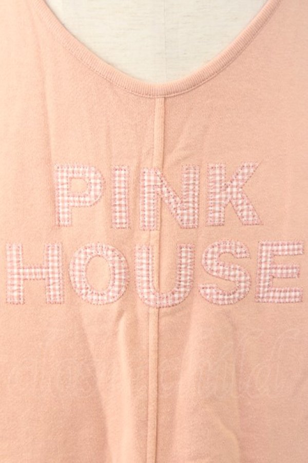 画像4: PINK HOUSE  / ギンガムチェックロゴ&サイドリボンジャンスカ I-23-09-04-4040-1-OP-LO-L-HD-ZT025 (4)