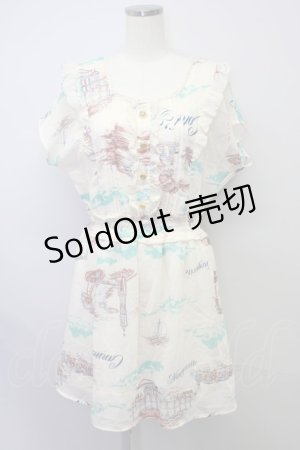 画像: axes femme NOSTALGIE  / ハワイアンプリントワンピース I-23-09-05-4015-1-OP-AX-L-HD-ZT031