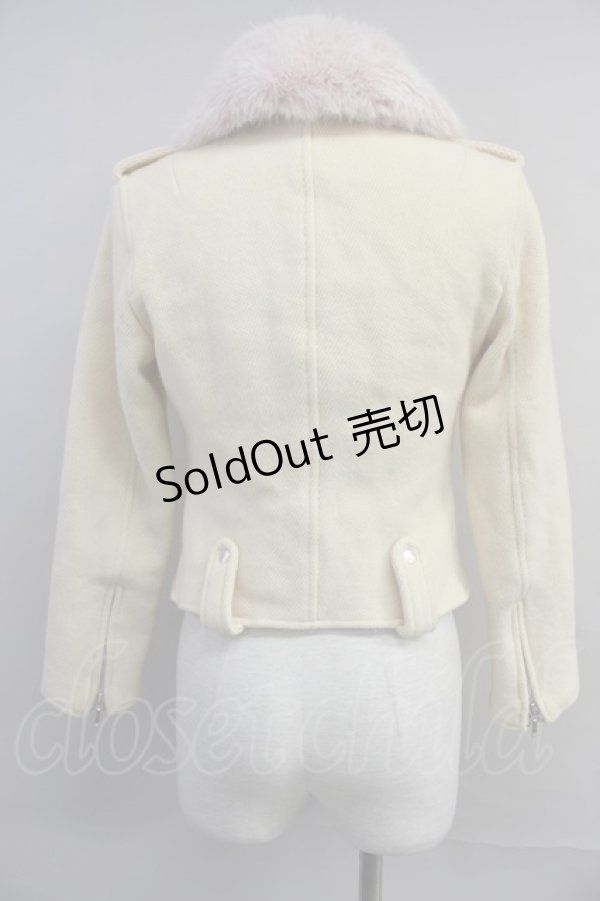 画像2: Emily Temple cute  / ファー付きライダースジャケット I-23-09-15-4037i-1-JA-ET-L-HD-ZT-C050 (2)