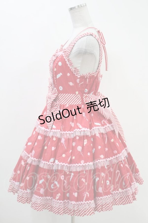 画像2: Angelic Pretty  / MIRACLE CANDY 3段フリルジャンパースカート H-23-09-24-004h-1-OP-AP-L-NS-ZH (2)