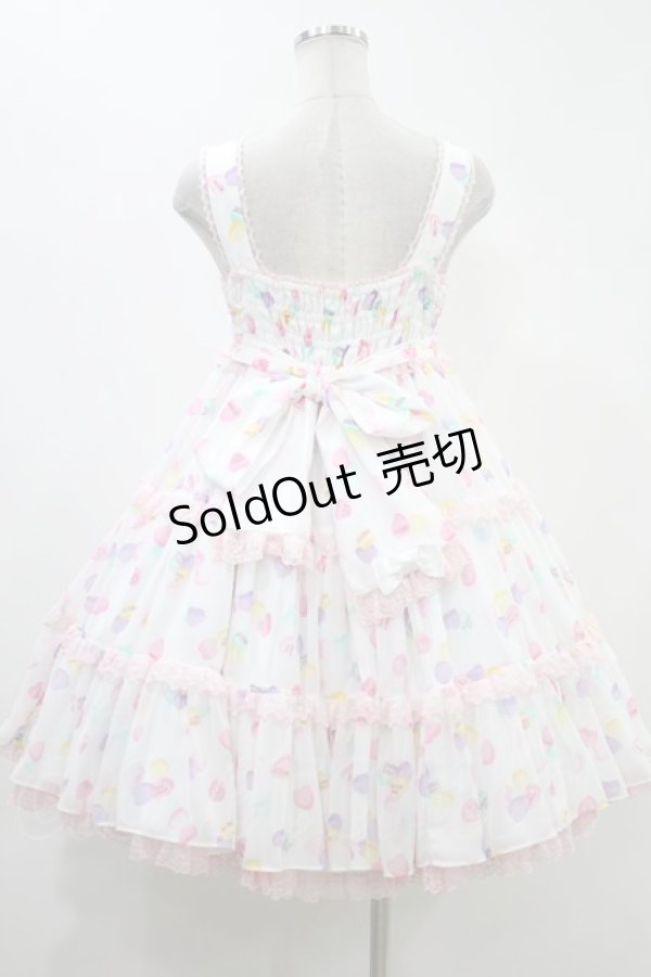 画像3: Angelic Pretty  / Sugar Heartsジャンパースカート H-23-09-24-012h-1-OP-AP-L-SK-ZH (3)