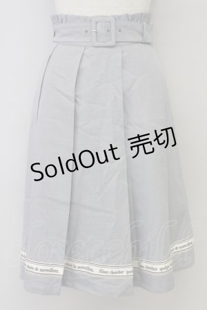 画像: 【SALE】F i.n.t  / 裾ロゴテープ使いタックスカート Y-23-09-24-4042-1-SK-LO-L-SZ-ZT016