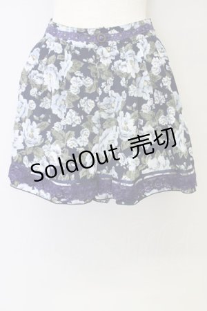 画像: 【SALE】axes femme  / 花柄フレアキュロット Y-23-09-24-4045-1-PA-AX-L-SZ-ZT016