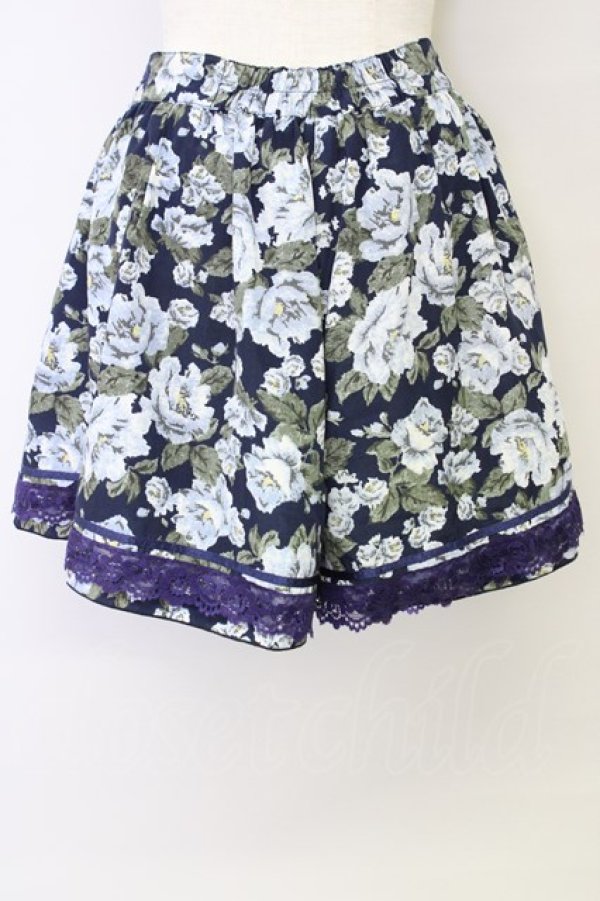 画像2: axes femme  / 花柄フレアキュロット Y-23-09-24-4045-1-PA-AX-L-SZ-ZT016 (2)