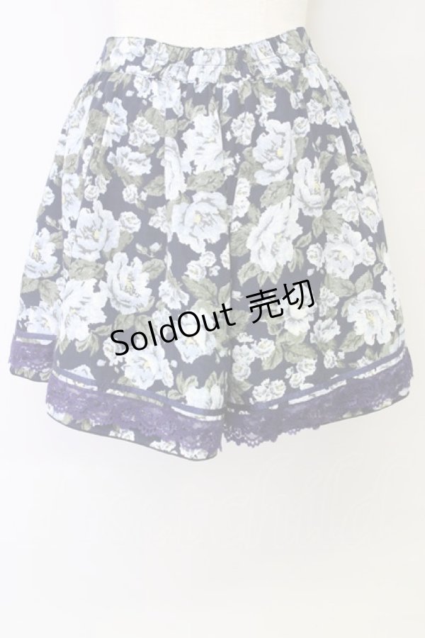 画像2: 【SALE】axes femme  / 花柄フレアキュロット Y-23-09-24-4045-1-PA-AX-L-SZ-ZT016 (2)