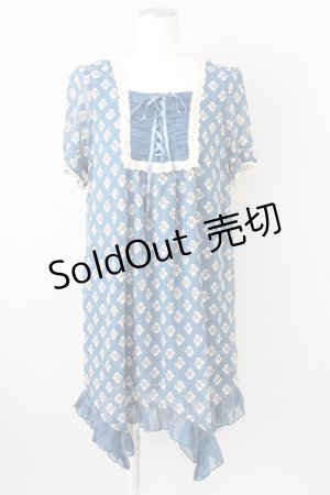 画像: axes femme  / 花柄×ドットシフォンワンピース Y-23-09-25-4023-1-OP-AX-L-SZ-ZT082