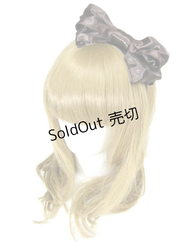 画像1: 【新品】サテンリボンカチューシャ HA_042_B130【通信販売専用商品】 (1)