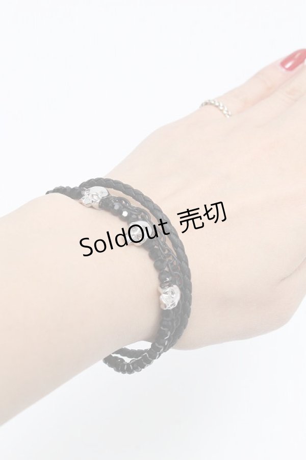 画像3: 【新品】 ドクロオニキスブレスレット BR_010_B130【通信販売専用商品】 (3)