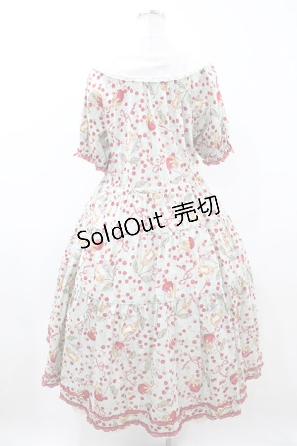 画像2: PINK HOUSE  / キャットチェリードロッププリントワンピース H-23-10-04-1031-NS-ZH (2)