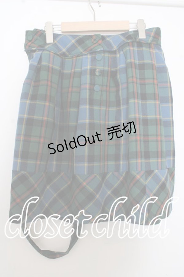 画像1: 【SALE】Jane Marple / タータンのサスペンダー付スカート O-23-09-16-070-IG-ZT118 (1)