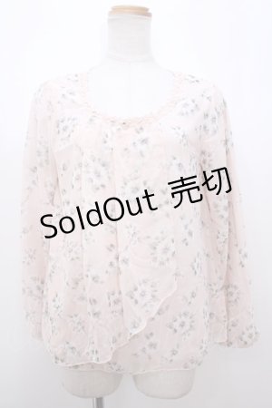 画像: axes femme / TS花柄シフォントップス Y-23-09-20-114-SZ-ZI