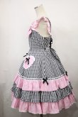 画像2: Angelic Pretty / ギンガムシャーベットジャンパースカート H-23-10-20-017-AP-OP-NS-ZH (2)