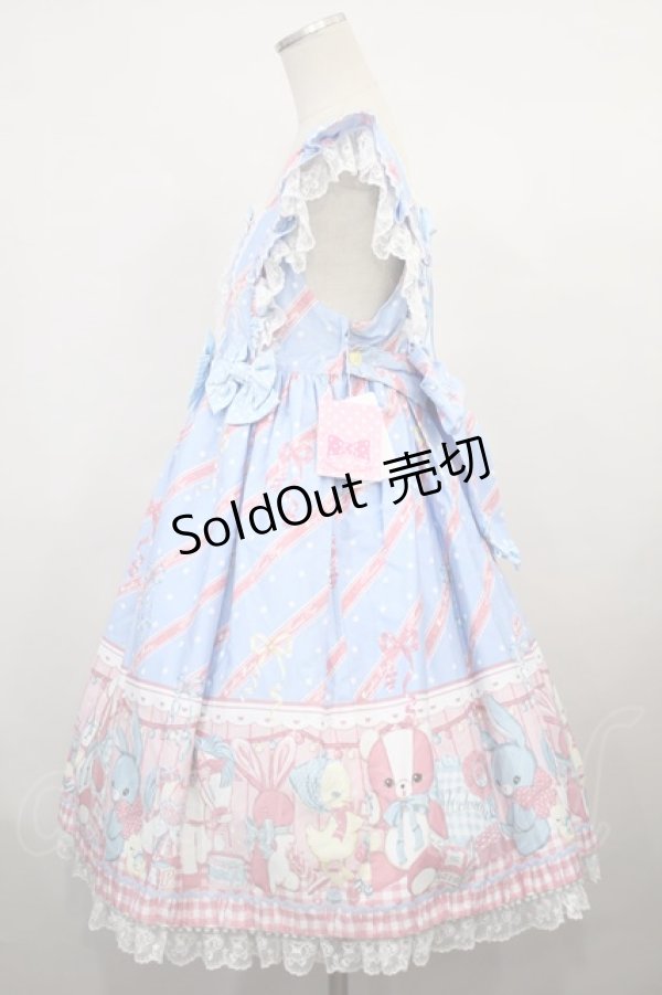 画像2: Angelic Pretty / MELODY TOYSハイウエストジャンパースカート H-23-10-20-020-AP-OP-NS-ZH (2)