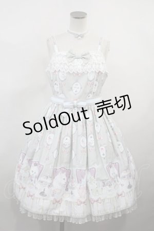 画像: Angelic Pretty / 猫のお茶会ジャンパースカートSet H-23-10-28-027-AP-OP-NS-ZH