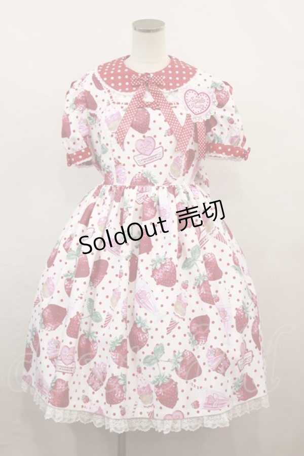 画像1: Angelic Pretty / Fresh Strawberry Dinerワンピース H-23-10-30-2020-AP-OP-SK-ZH (1)