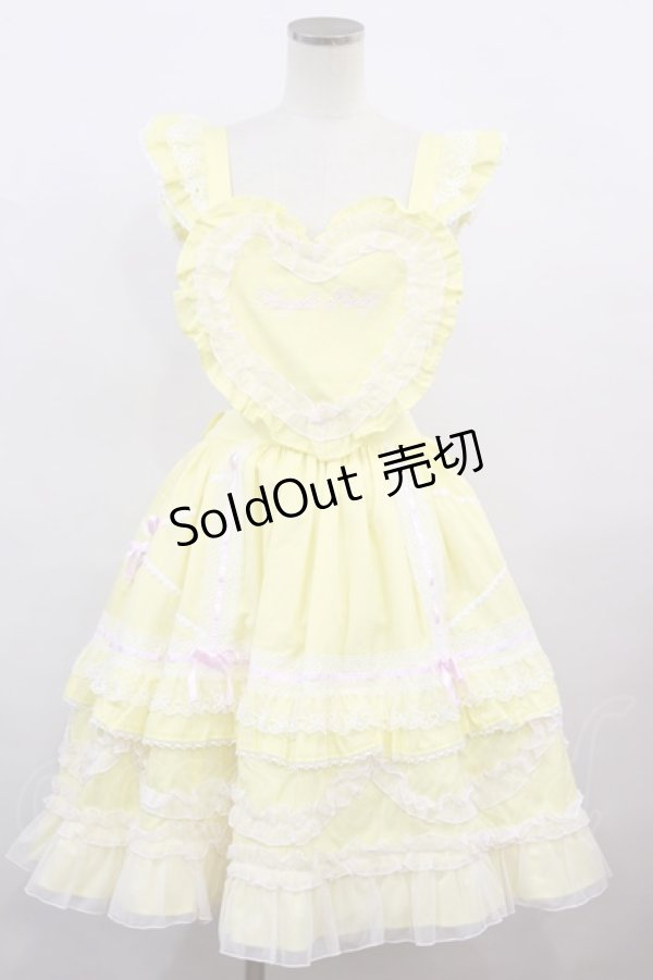 画像1: Angelic Pretty / Heart胸あて付スカート H-23-10-30-2024-AP-SK-SK-ZH (1)