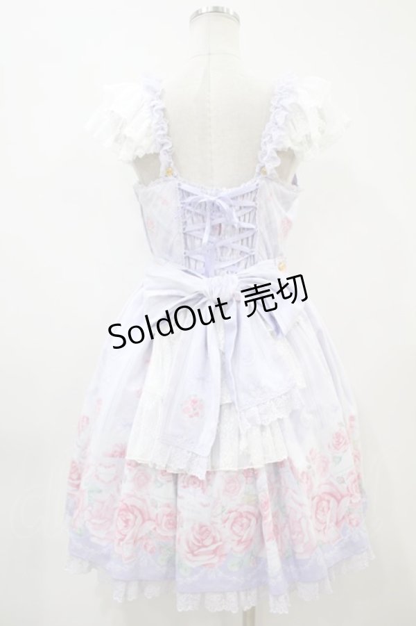 画像2: Angelic Pretty / Romantic Rose Letterジャンパースカート Free ラベンダー H-23-10-31-1023-AP-OP-NS-ZH (2)