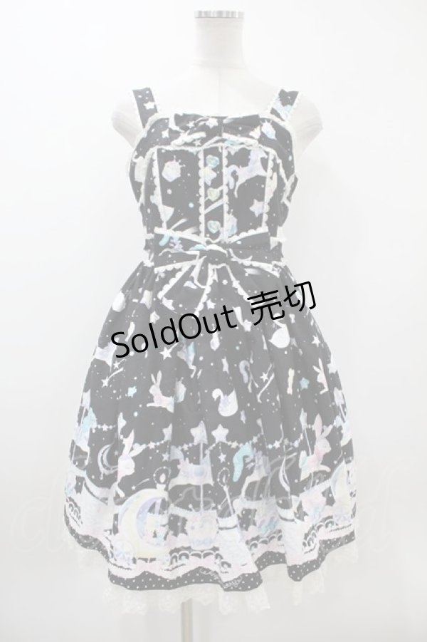 画像1: Angelic Pretty / Candy Sprinkleジャンパースカート&カチューシャ Free ブラック H-23-11-04-018-AP-OP-NS-ZH (1)
