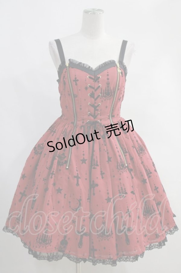 画像1: Angelic Pretty / Holy Lanternジャンパースカート Free ボルドー H-23-11-14-1025-AP-OP-NS-ZH (1)