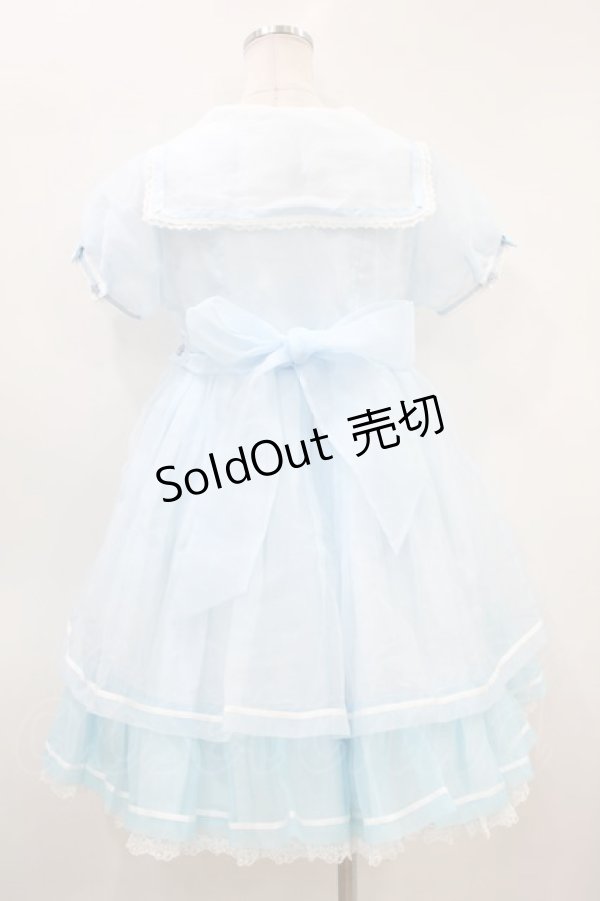 画像2: Angelic Pretty / シャーベットマリンワンピース Free サックス H-23-11-15-021-AP-OP-NS-ZH (2)