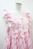 画像4: Angelic Pretty / MELODY TOYSハイウエストジャンパースカート Free ピンク H-23-11-19-039-AP-OP-NS-ZH (4)